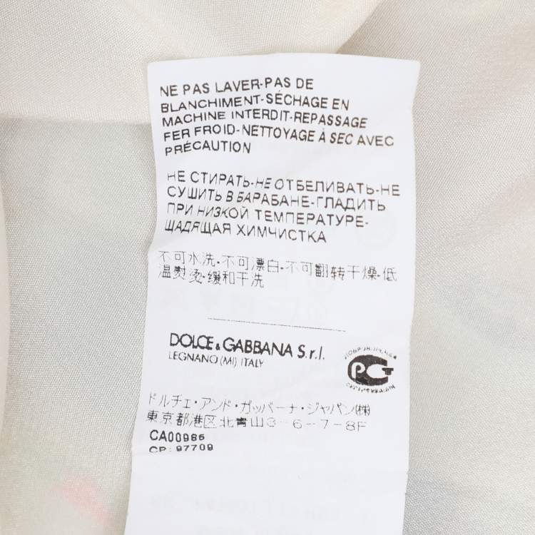 مملوكة مسبقًا Dolce & Gabbana Multicolor Floral Print Viscose Midi Skirt L