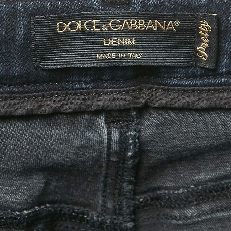Pre Owned Dolce & Gabbana Pretty Blue Denim Jeans S Waist 28"