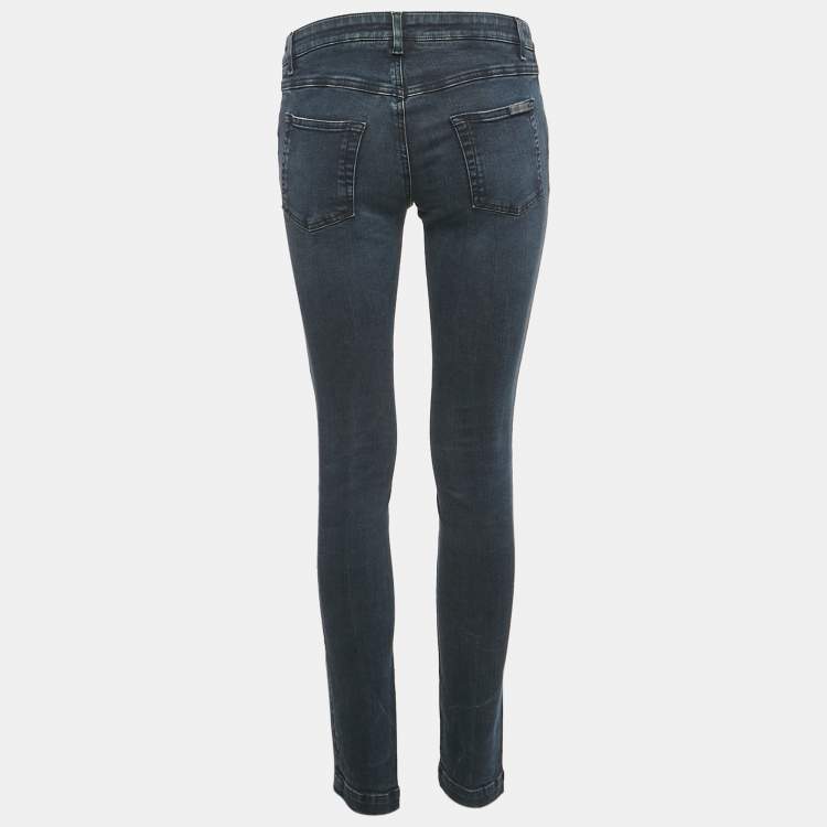 Pre Owned Dolce & Gabbana Pretty Blue Denim Jeans S Waist 28"