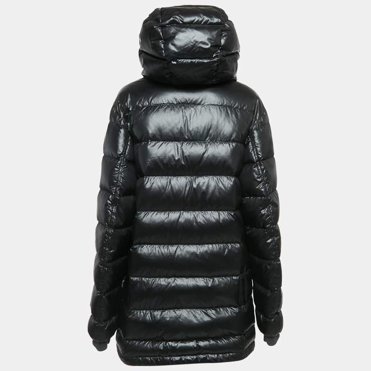 Pre Owned Dolce & Gabbana Black Nylon Zip-Up Quilted Down Jacket L