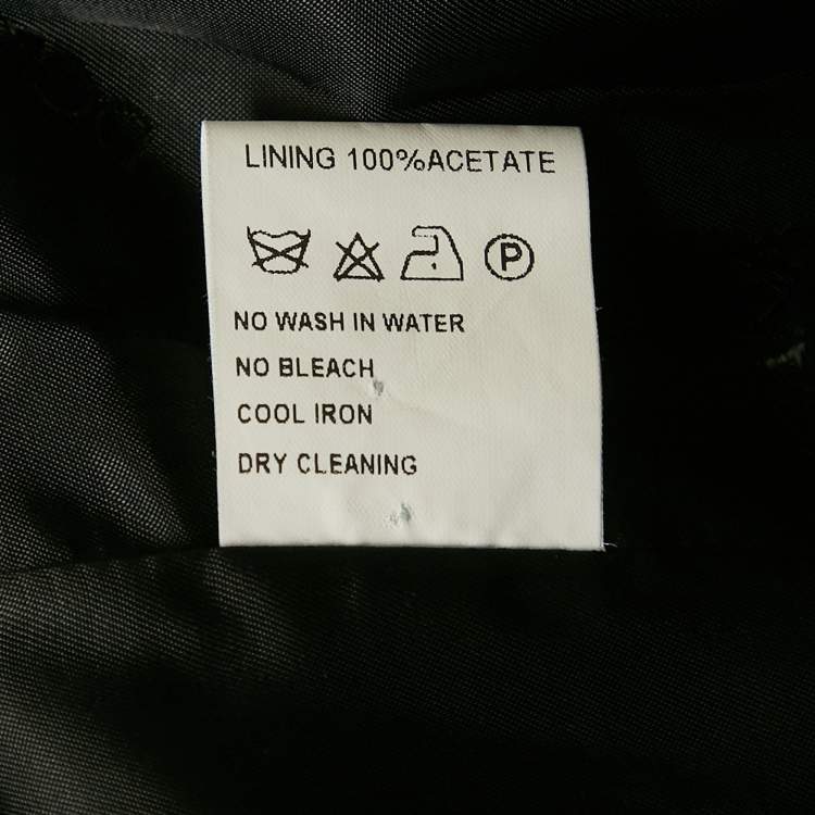 Pre Owned Dolce & Gabbana Vintage Black Felt Wool Jacket M 