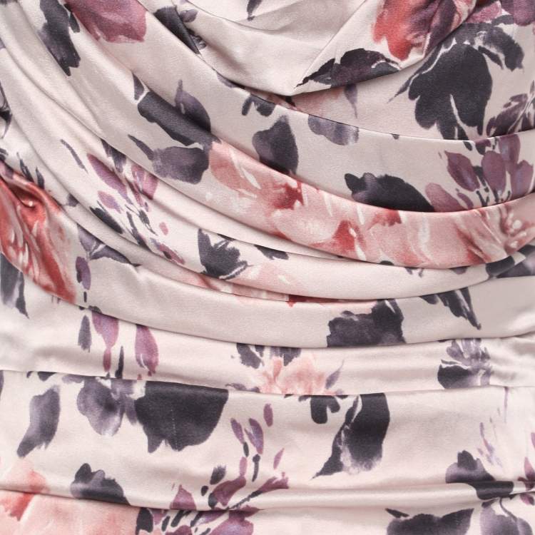 مملوكة مسبقًا Dolce & Gabbana Multicolor Floral Print Silk Blend Maxi Dress S