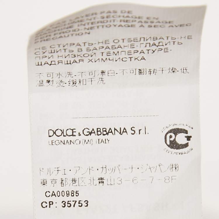 Pre Owned Dolce & Gabbana Blue Floral Print Silk Flounce Midi Skirt L