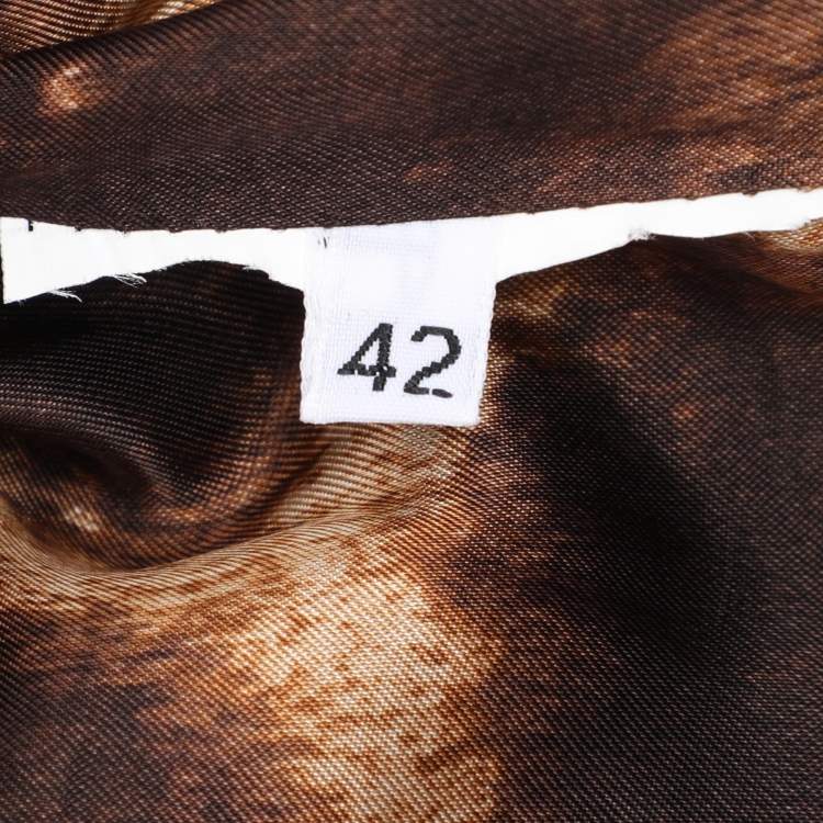 Pre Owned Dolce & Gabbana Black Wool Fur Jacket M