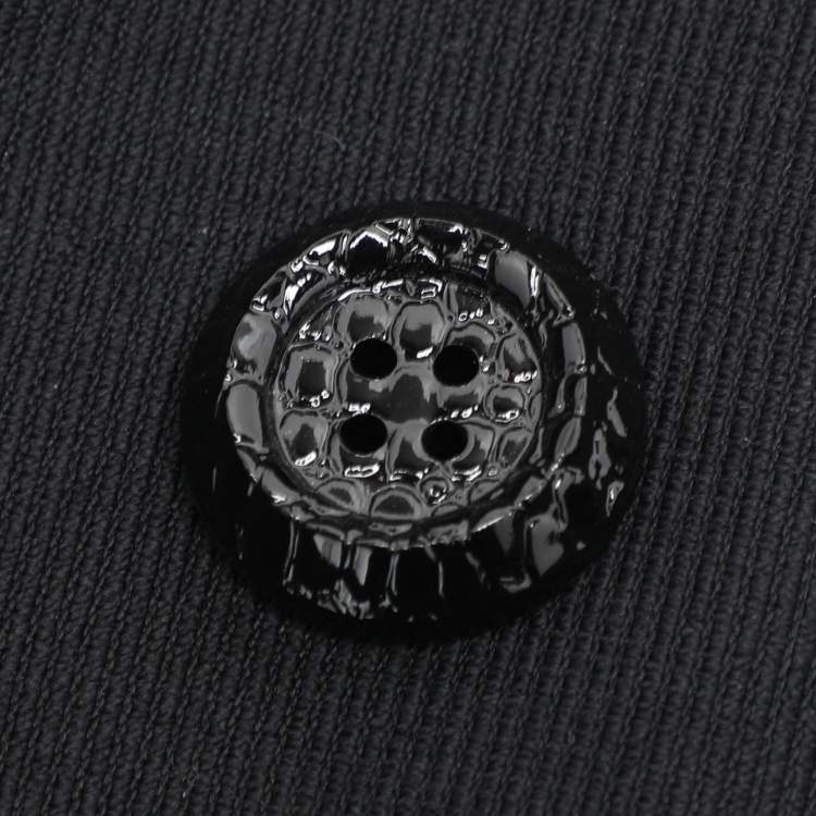 Pre Owned Dolce & Gabbana Black Wool Fur Jacket M