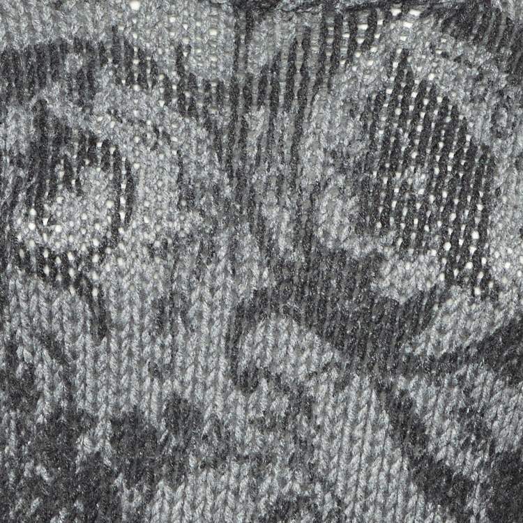 Pre Owned Dolce & Gabbana Grey Knit Round Neck Jumper XL