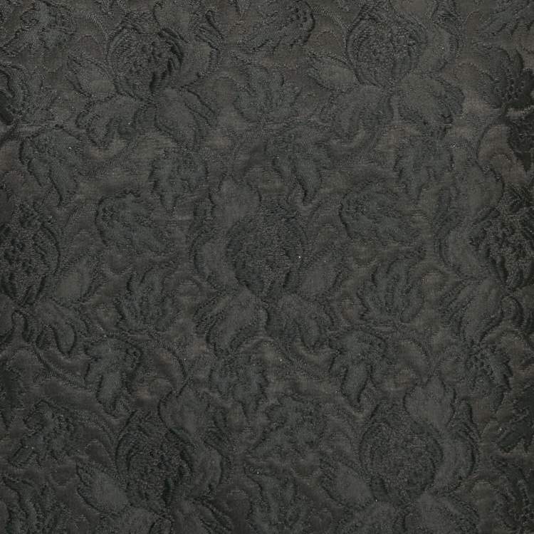 Pre Owned Dolce & Gabbana Black Jacquard Crew Neck Top S