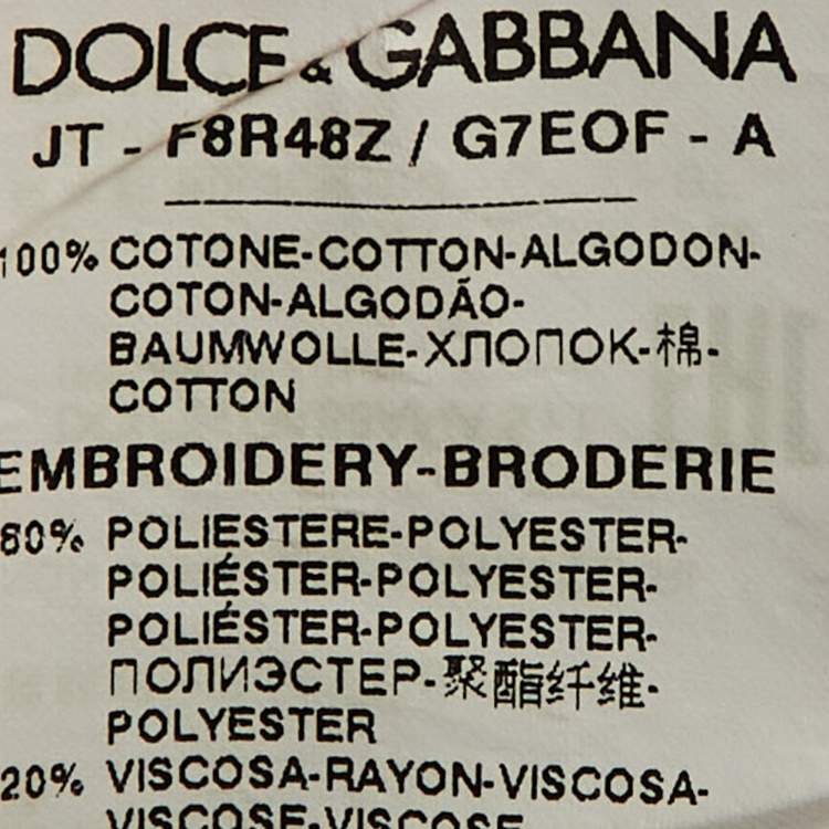 Pre Owned Dolce & Gabbana Pale Pink Logo Detail Cotton Crop Top S