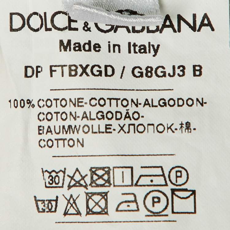 Pre Owned Dolce & Gabbana Blue Distressed Denim Jeans M Waist 27"