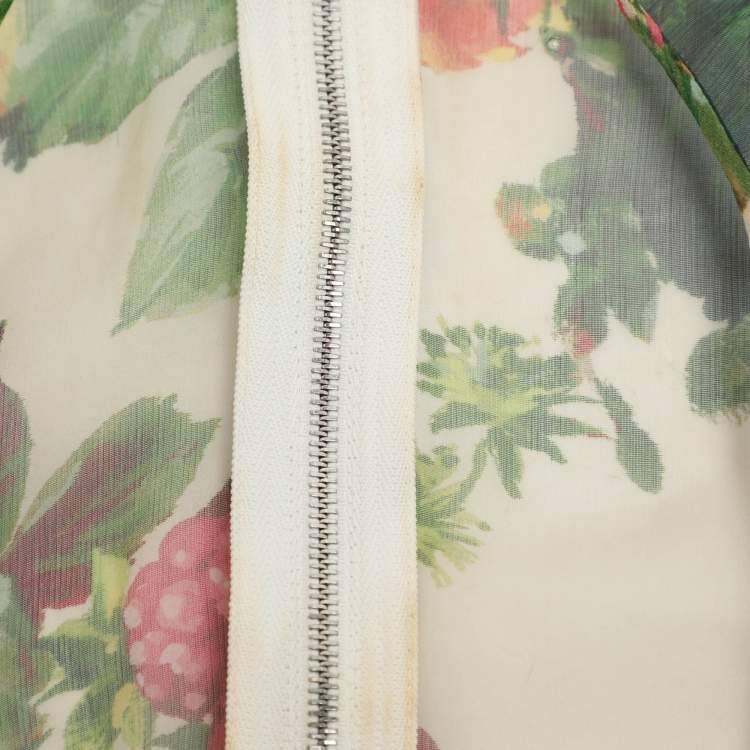 Pre Owned Dolce & Gabbana Multicolor Slilk Blend Floral Sheath Midi Dress M