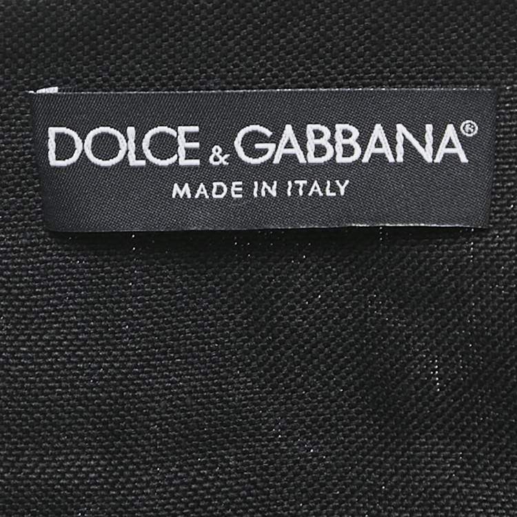 Pre Owned Dolce & Gabbana Black Corded Lace Open Front Cropped Jacket M