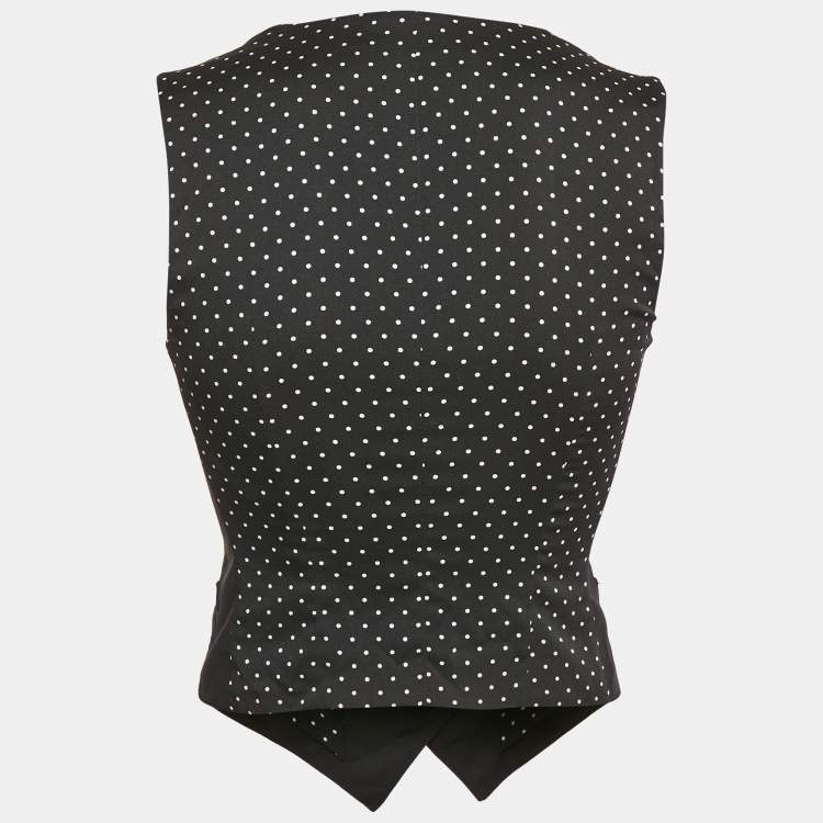 Pre Owned Dolce & Gabbana Black Wool Waist Coat XS