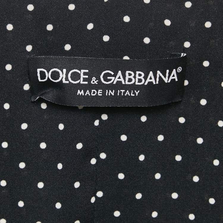 Pre Owned Dolce & Gabbana Black Wool Waist Coat XS