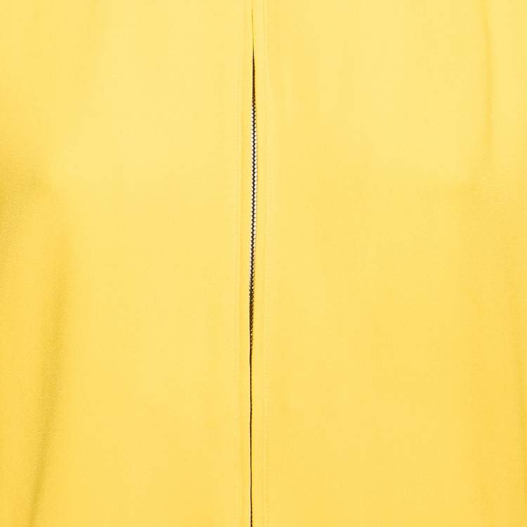 Pre Owned Dolce & Gabbana Yellow Jersey  L'Amore E Bellezza Bomber Jacket L
