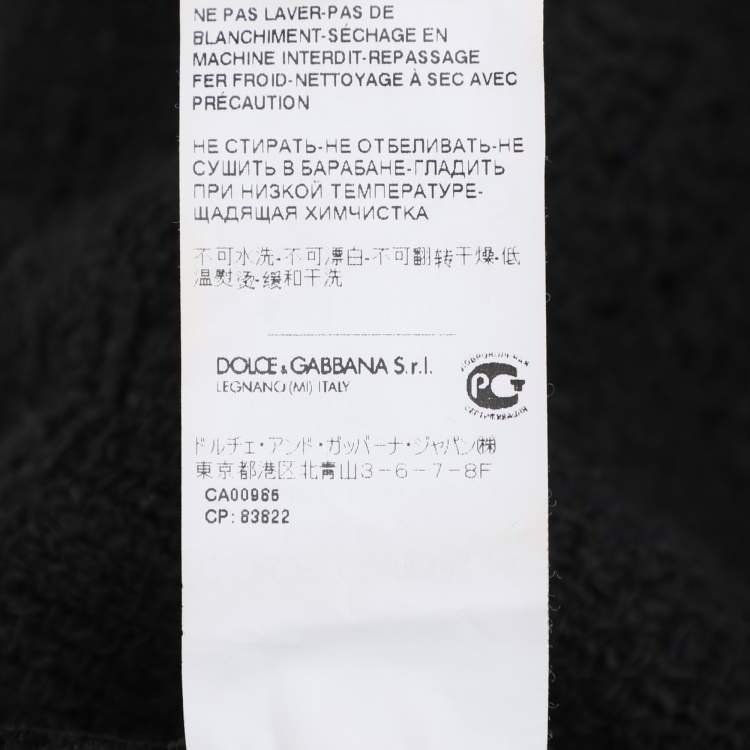 Pre Owned Dolce & Gabbana Black Tweed Maxi Skirt M