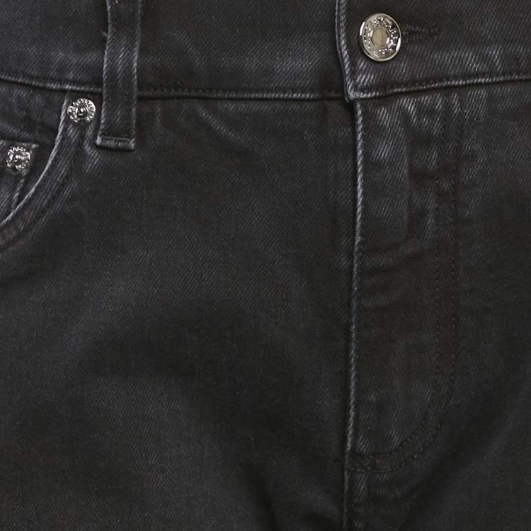 Pre Owned Dolce & Gabbana Black Denim Slim Fit Jeans L Waist 32"