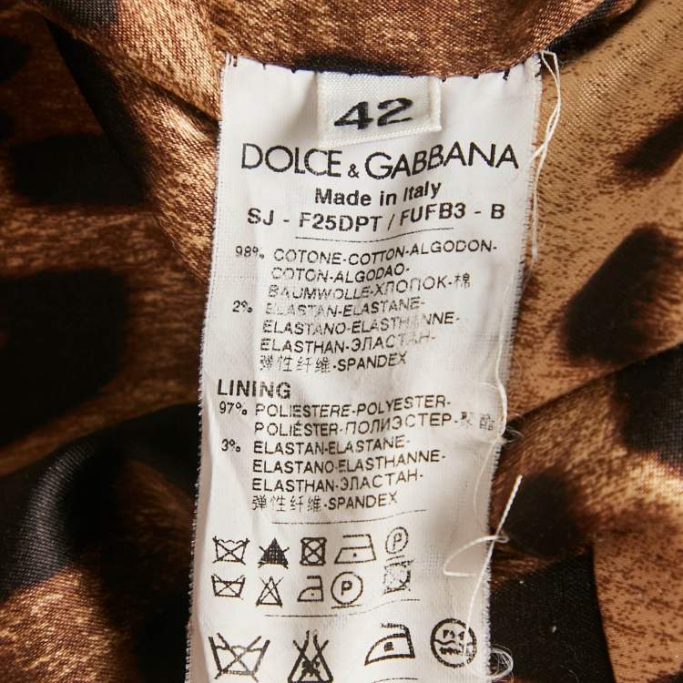 Pre Owned Dolce & Gabbana Black Cotton Single Breasted Blazer M