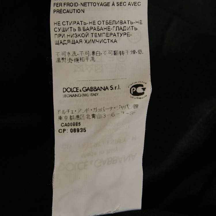 Pre Owned Dolce & Gabbana Black Children's Drawing Crepe Mini Dress S