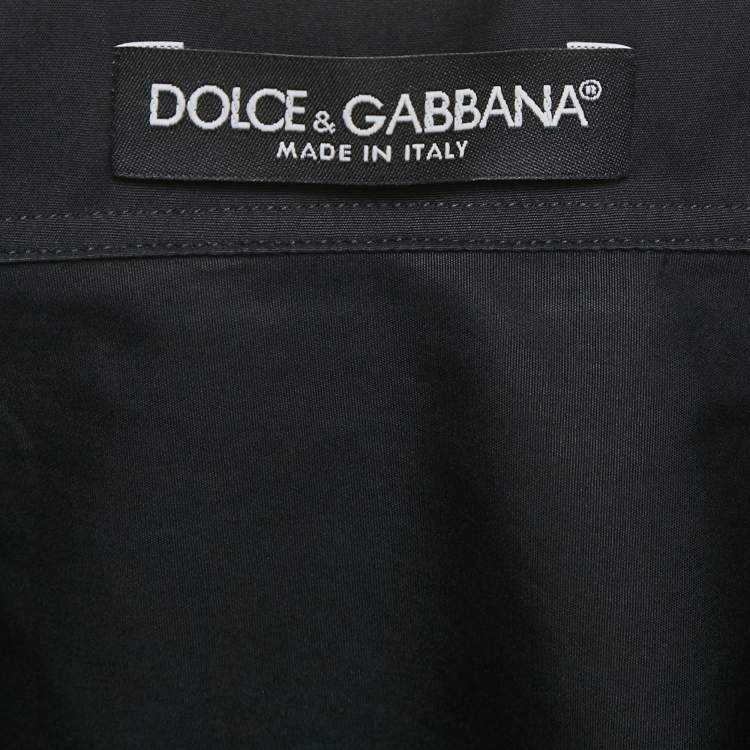 Pre Owned Dolce & Gabbana Black Cotton Oversize Tunic S 