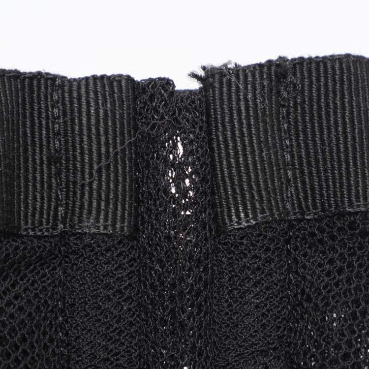 Pre Owned Dolce & Gabbana Black Tulle Top S