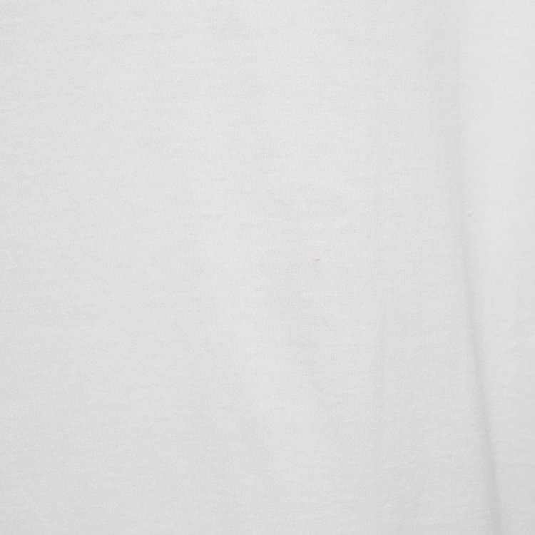 Pre Owned Dolce & Gabbana White Logo Boycott Cotton T-Shirt L