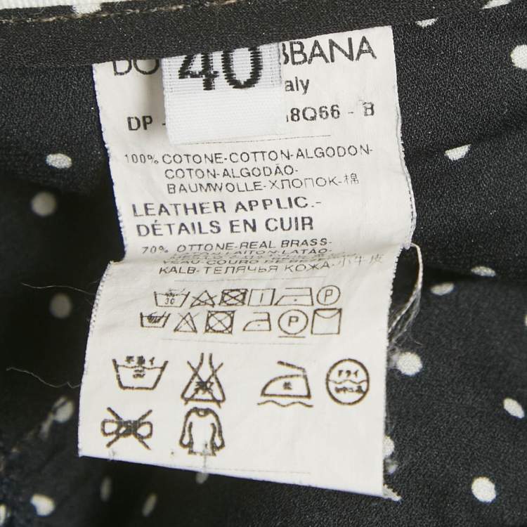 Pre Owned Dolce & Gabbana Blue Denim Distressed Boyfriend Logo Plaque Jeans S Waist 29"