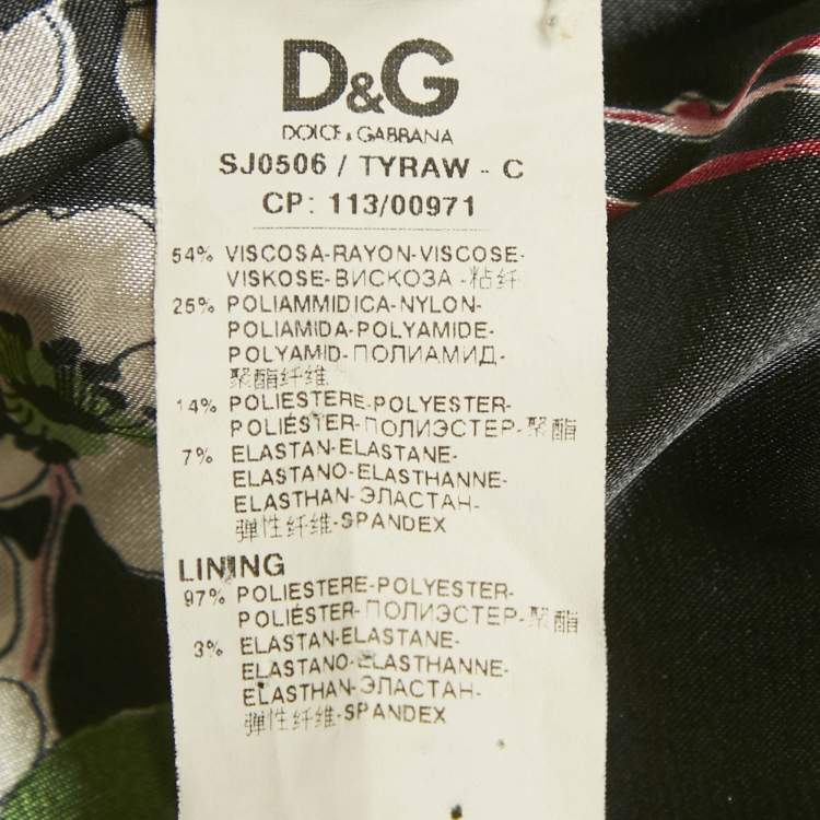 Pre Owned Dolce & Gabbana Black Viscose Blend Single Breasted Blazer M