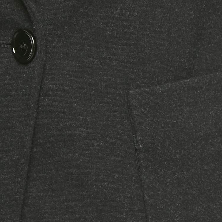 Pre Owned Dolce & Gabbana Black Viscose Blend Single Breasted Blazer M