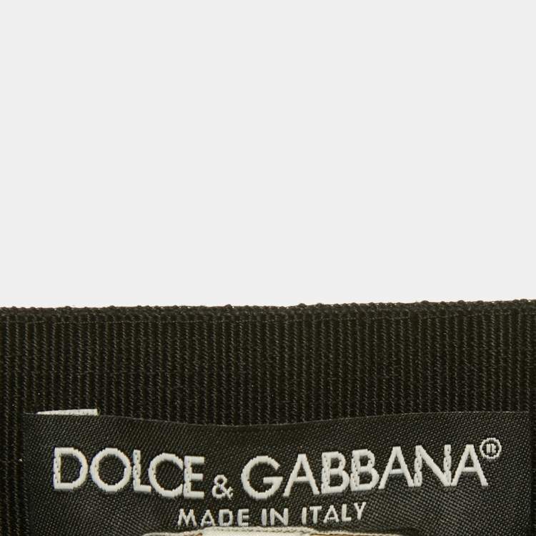 Pre Owned Dolce & Gabbana Black Crepe Pleated Mini Skirt M