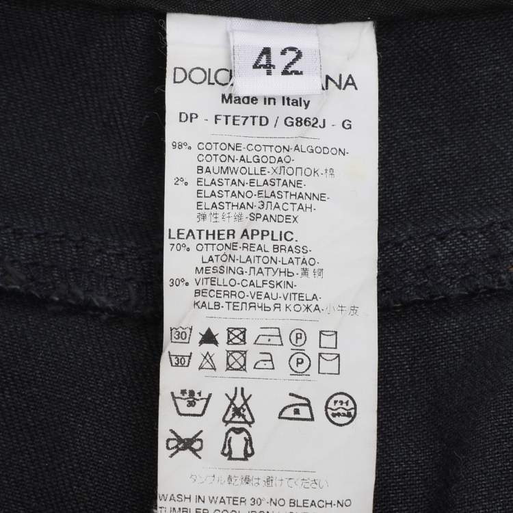 Pre Owned Dolce & Gabbana Blue Washed Denim Jeans M