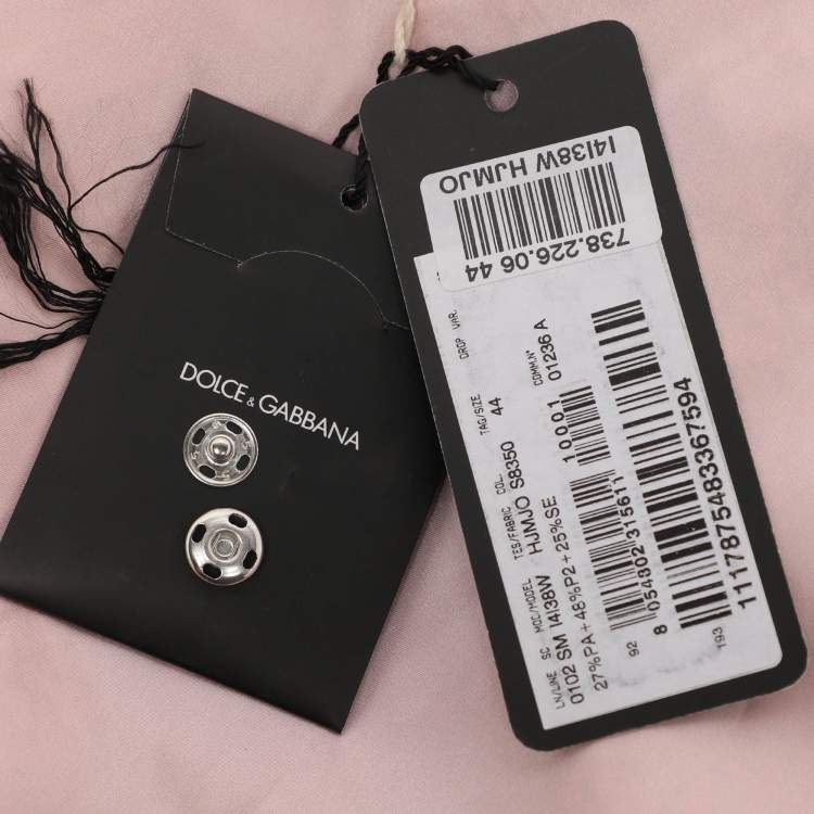 Pre Owned Dolce & Gabbana Metallic Lurex Mini Skirt 