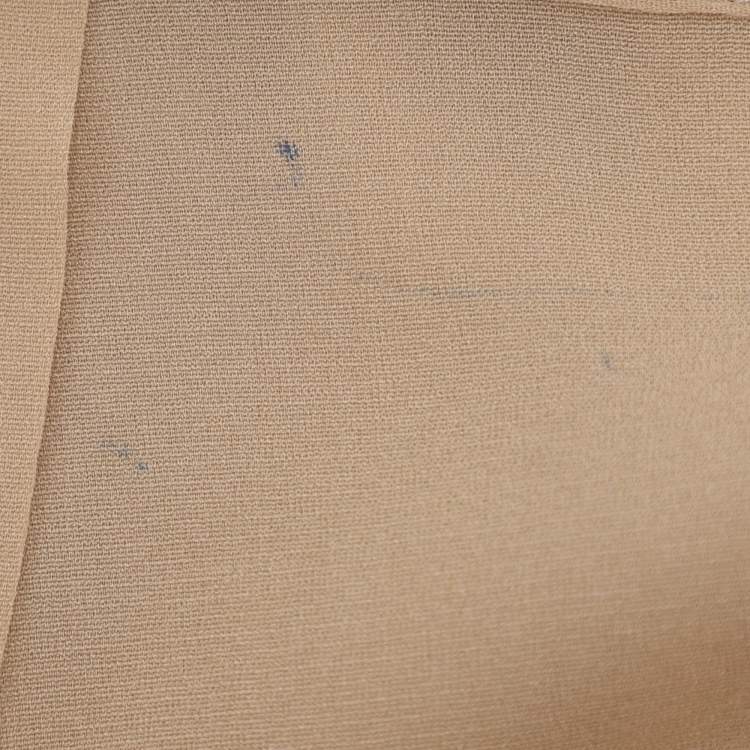 Pre Owned Dolce & Gabbana Beige Chiffon Maxi Skirt M