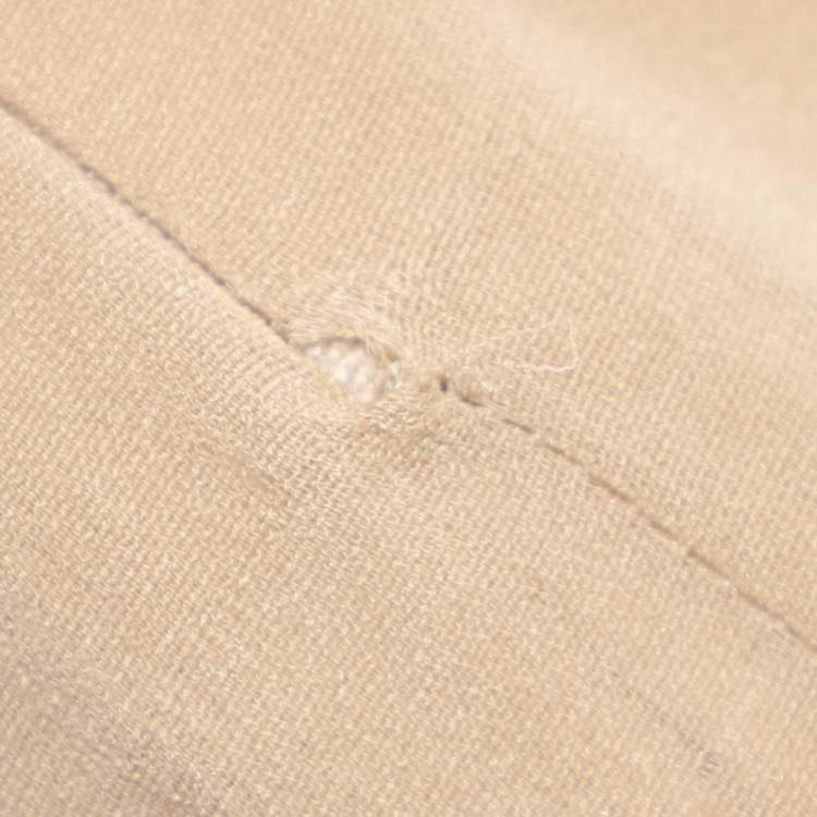 Pre Owned Dolce & Gabbana Beige Chiffon Maxi Skirt M