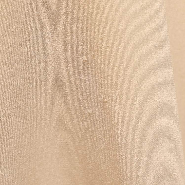 Pre Owned Dolce & Gabbana Beige Chiffon Maxi Skirt M