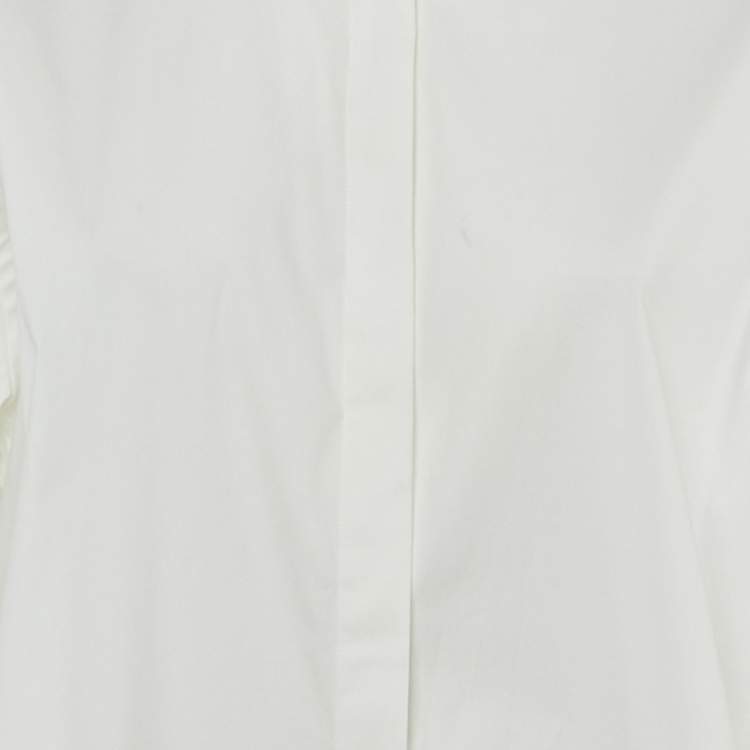 Pre Owned Dolce & Gabbana White Cotton Sequined Shirt XL 