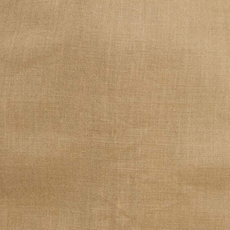 Pre Owned Dolce & Gabbana Brown Linen Pencil Skirt L