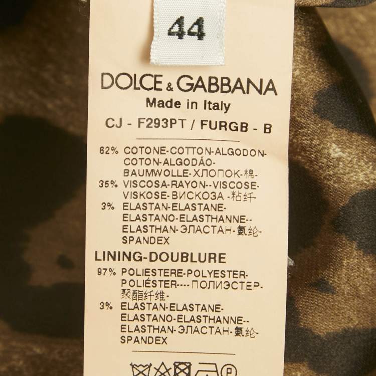 Pre Owned Dolce & Gabbana Red Velvet Collar Gabardine Blazer M