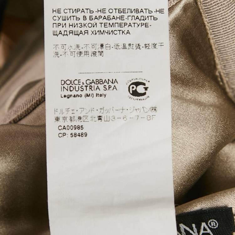 Pre Owned Dolce & Gabbana Blue Floral Print Silk Blend Halter Neck Mini Dress S