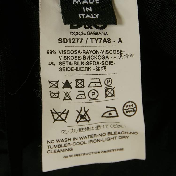 مملوكة مسبقًا D&G Black Jersey Halter Neck Mini Dress S