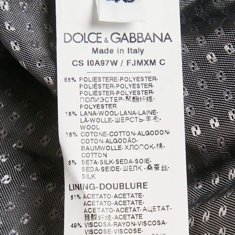 Pre Owned Dolce & Gabbana Alta Sartoria Burgundy Jacquard Long Belted Coat S