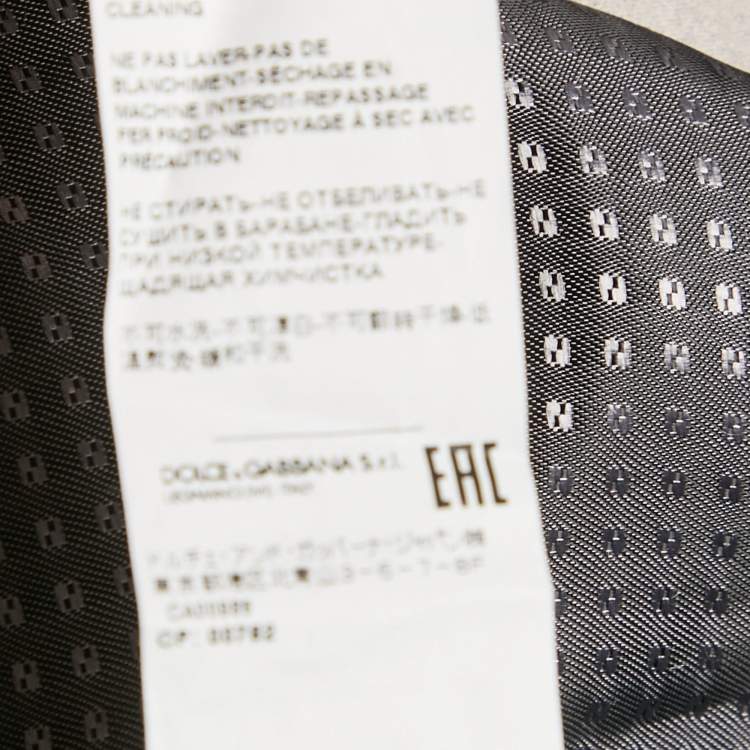 Pre Owned Dolce & Gabbana Alta Sartoria Burgundy Jacquard Long Belted Coat S