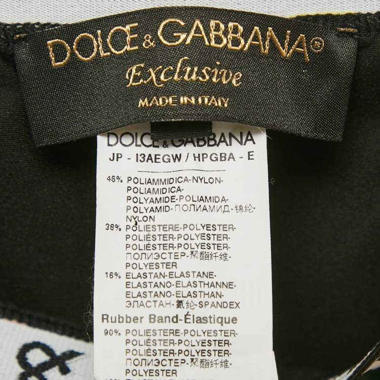 Pre Owned Dolce & Gabbana Exclusive Pink Lemon Print Jersey Pants M