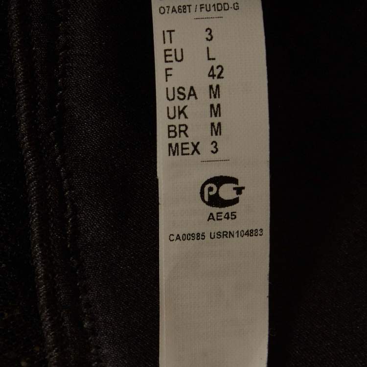 Pre Owned Dolce & Gabbana Black Lace Trim Satin Camisole M