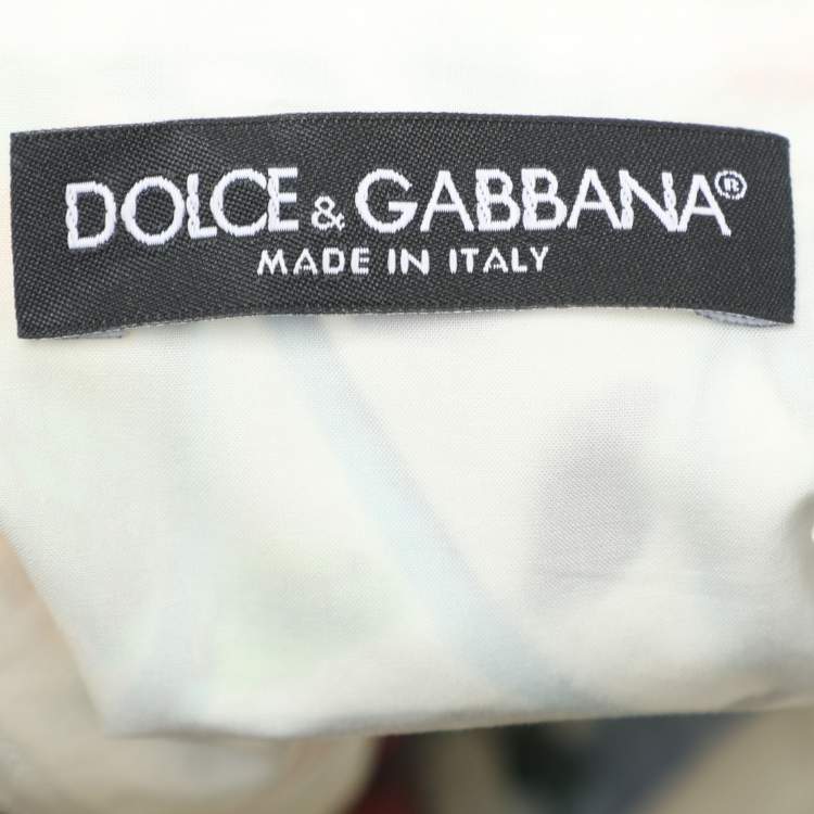 Pre Owned Dolce & Gabbana Multicolor Printed Sleeveless Dress S