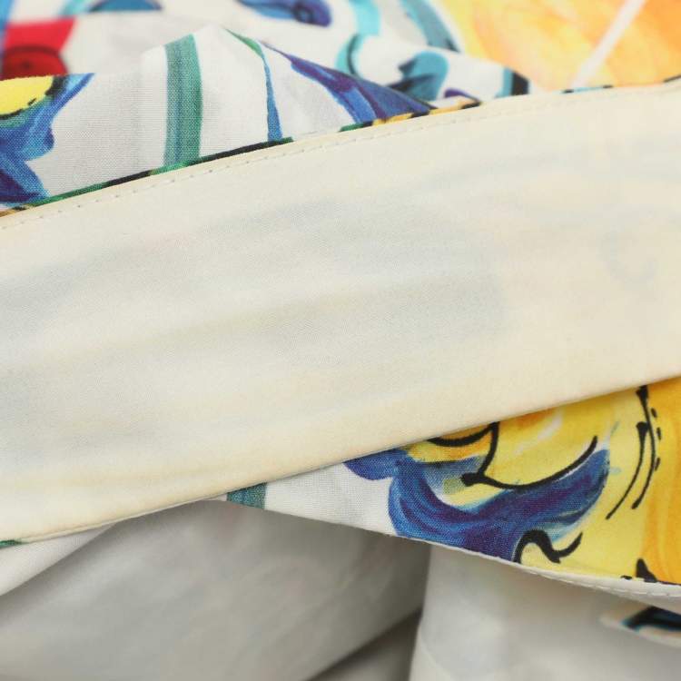 Pre Owned Dolce & Gabbana Multicolor Printed Sleeveless Dress S