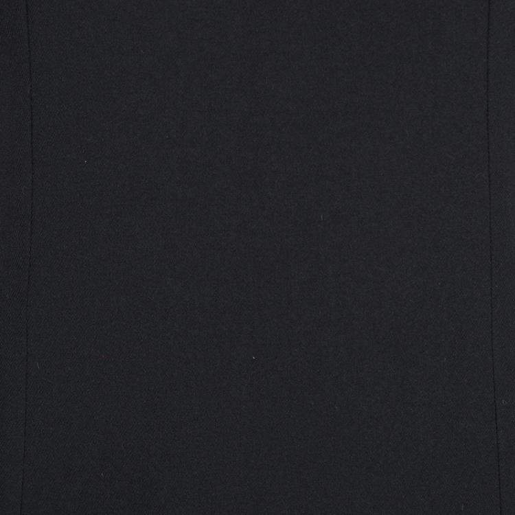 Pre Owned Dolce & Gabbana Black Wool Cap Sleeve Dress M