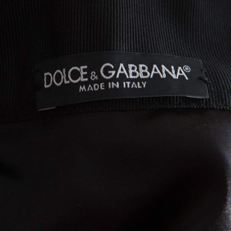 Pre Owned Dolce & Gabbana Monochrome Marilyn Monroe Face Print Silk Pleated Skirt S