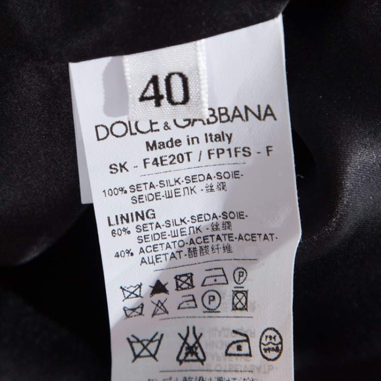 Pre Owned Dolce & Gabbana Monochrome Marilyn Monroe Face Print Silk Pleated Skirt S