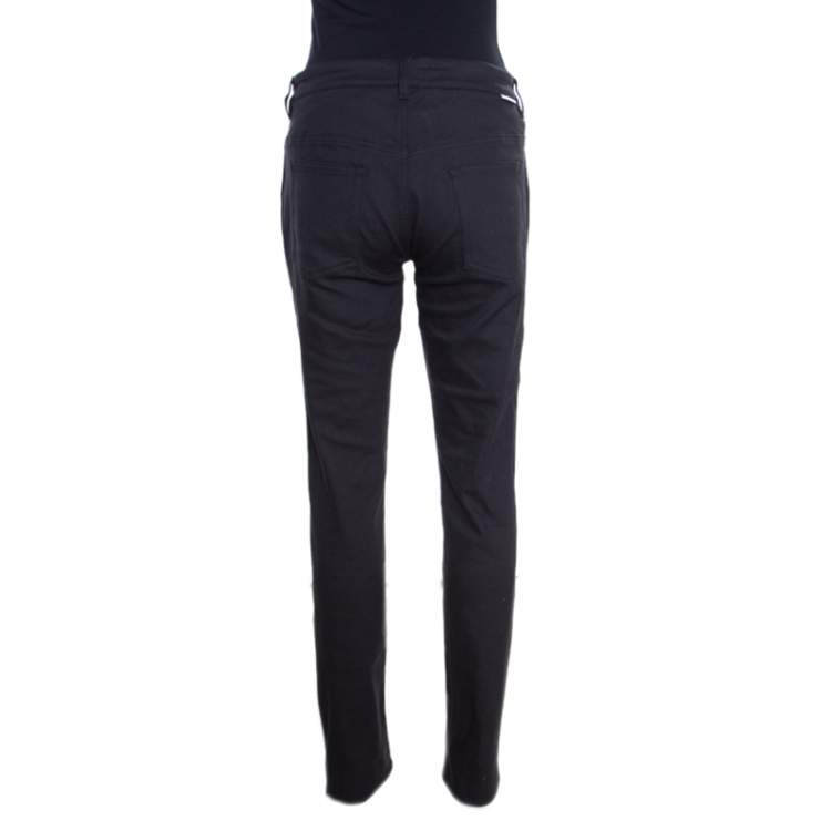 Pre Owned Dolce & Gabbana Cute Black Straight Fit Jeans L