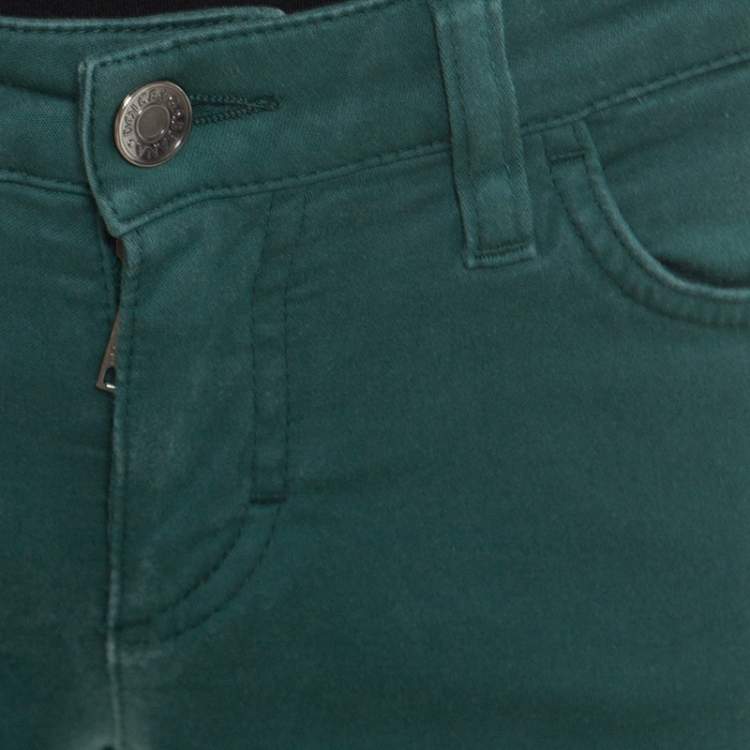 Pre Owned Dolce & Gabbana Green Skinny Pretty Jeans S